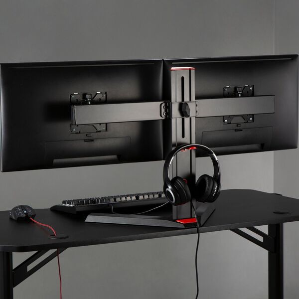 Alterzone Stojak biurkowy na 2 monitory 17" - 27" Pro Duo Gaming (ALZPROD17-27-B)