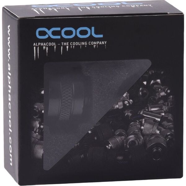 Alphacool Alphacool Eiszapfen Pro Anschluss 16mm Hardtube Fitting G1/4 - schwarz