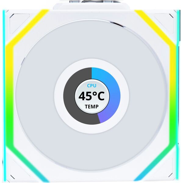 Wentylator Lian Li UNI FAN SL Wireless LCD 120 biały (12SLLCD1W1W)