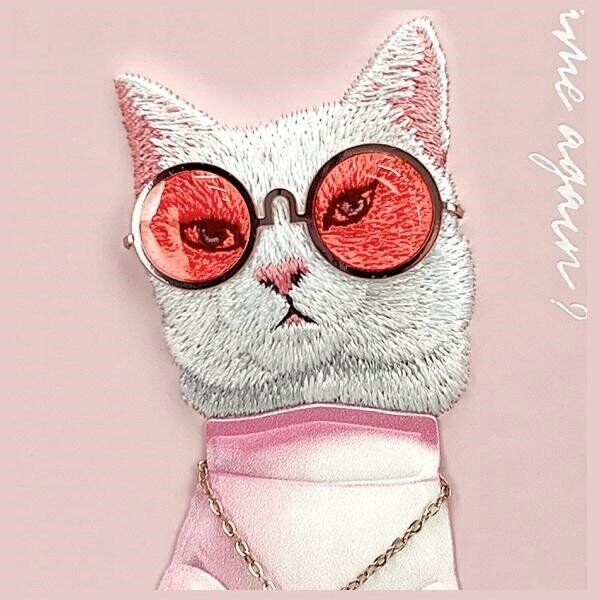 Nimmy iPhone 15 6.1" case pink/pink Glasses Cool Cat