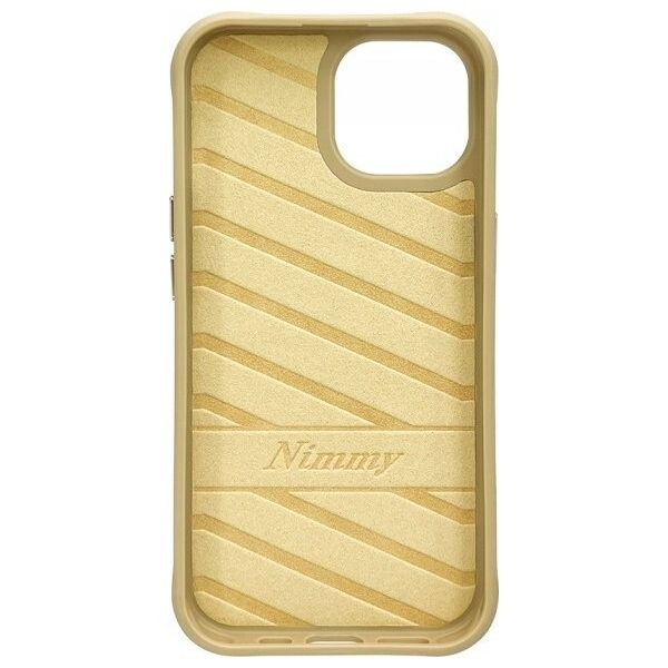 Nimmy case iPhone 15 6.1" khaki Cool&Cute 2.0 Cat
