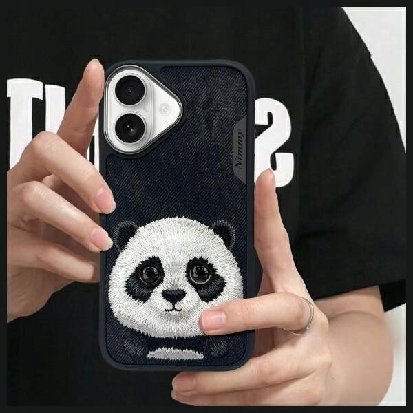 Nimmy case iPhone 16 6.1" black/black Big Eyed Pet 2.0 Panda