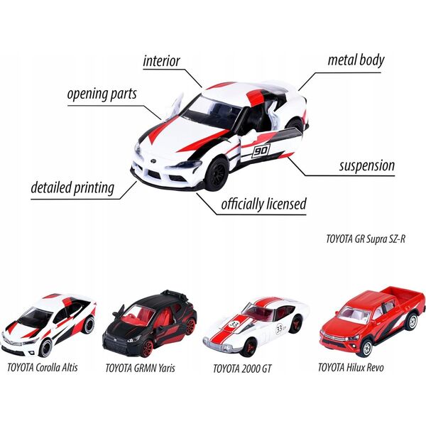 Simba MAJORETTE Toyota racing 5-pack Simba
