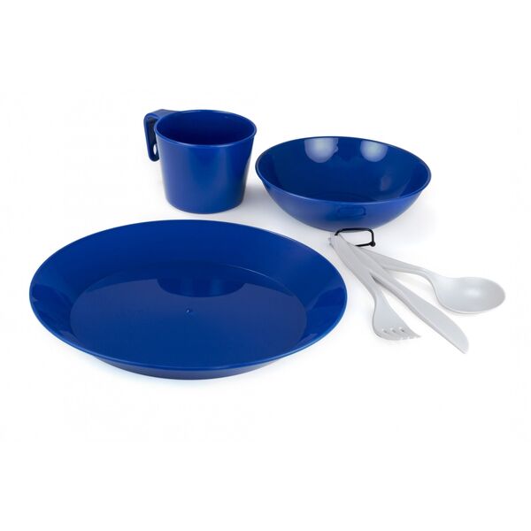 GSI Outdoors Zestaw naczyń Cascadian 1 Person Table Set Blue (77381)