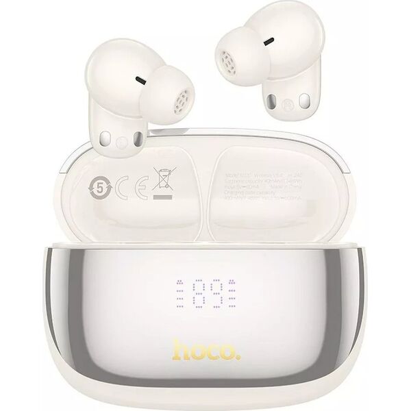 Hoco EQ20 Bezprzewodowe Słuchawki Bluetooth TWS ANC + ENC - Białe