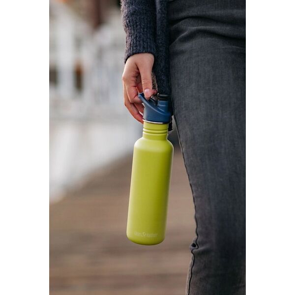 Klean Kanteen Kanteen Classic (Sport Cap), 800ml/27oz, Green Apple