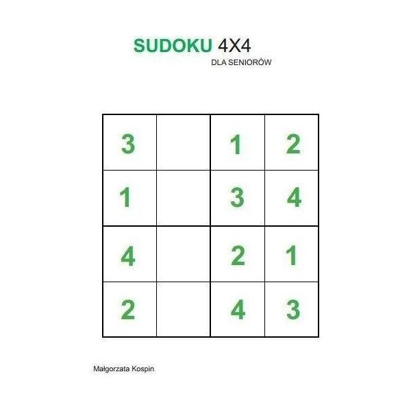 Czas Seniora Sudoku 4x4