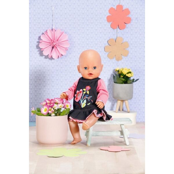 Zapf Sukienka jeansowa Dolly Moda dla lalki Baby Born 43 cm