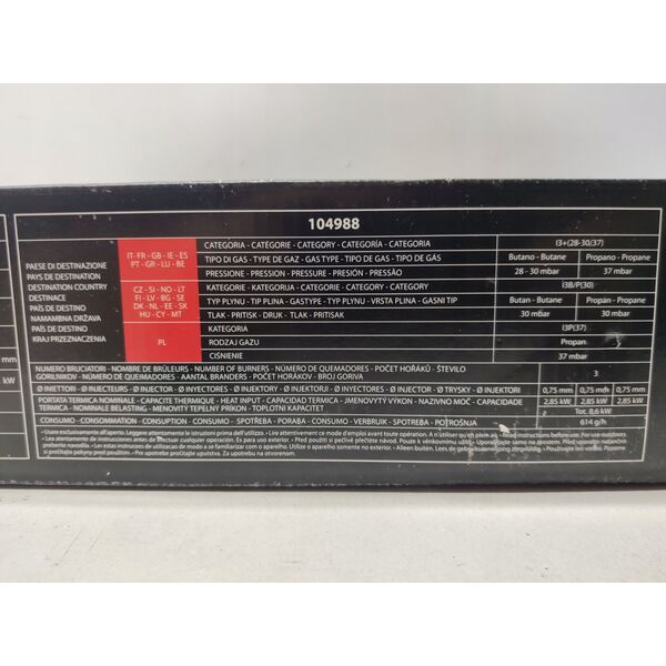 Kemper Cooker "KEMPER" with 3 regulators