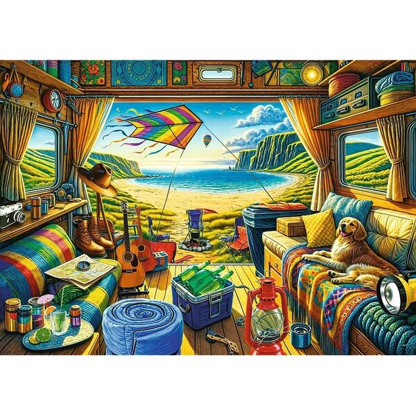 Trefl PUZZLE 1000 PremPlus TeaTime:Kamperem w podr.10851