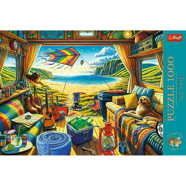 Trefl PUZZLE 1000 PremPlus TeaTime:Kamperem w podr.10851