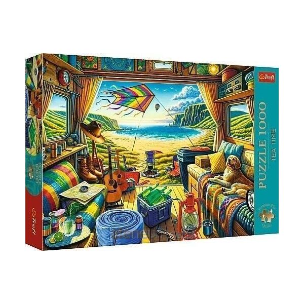 Trefl PUZZLE 1000 PremPlus TeaTime:Kamperem w podr.10851