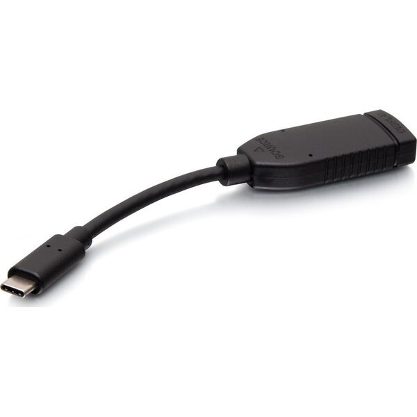 Adapter AV C2G C2G USB C to HDMI Adapter - USB C to HDMI Dongle - 4K 60Hz - M/M - Videoadapter - 24 pin USB-C mannlich zu HDMI weiblich - 16.4 cm - Schwarz - Support von 4K 60 Hz