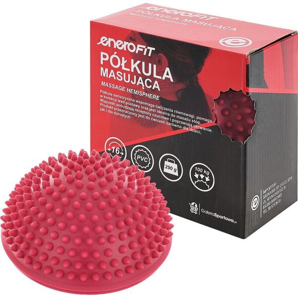 Triton PÓŁKULA SENSORYCZNA DO MASAŻU Z KOLCAMI RÓŻOWA ENERO FIT