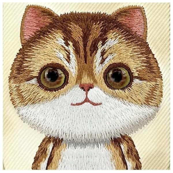 Nimmy case iPhone 15 6.1" khaki Big Eyed Pet 2.0 Cat