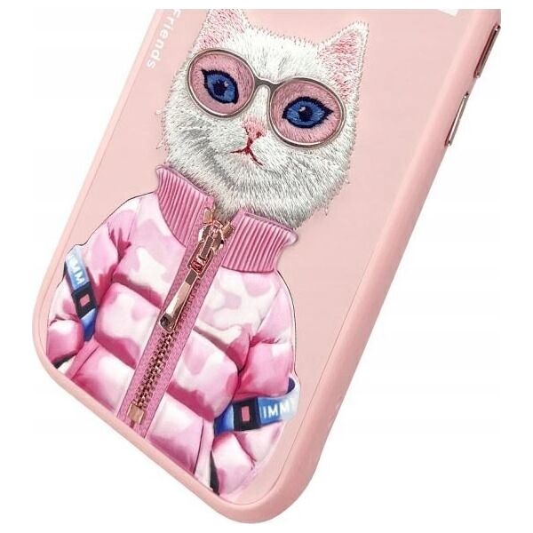 Nimmy iPhone 15 6.1" case pink Cool&Cute 2.0 Cat