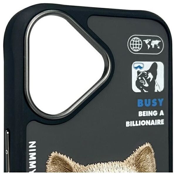 Nimmy iPhone 16 6.1" case black/black Cool&Cute 2.0 Dog