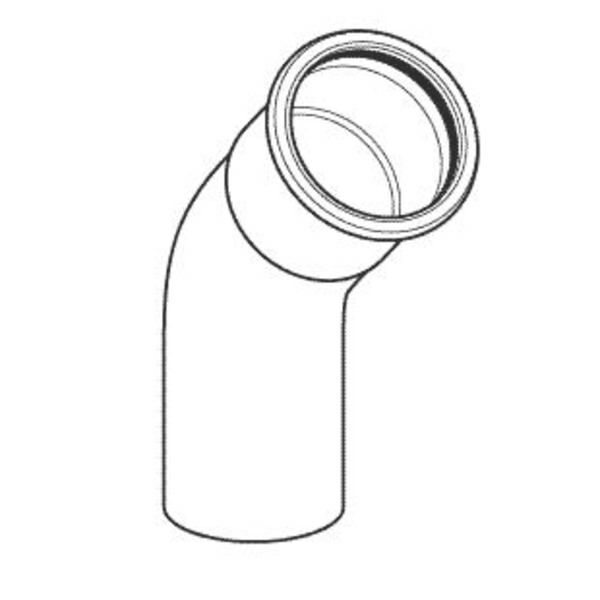 Geberit Kolano jednokielichowe 45° d22 MAPRESS EDELSTAHL - 30704