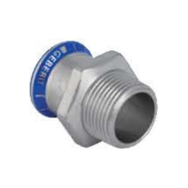 Geberit Złączka przejściowa MAPRESS EDELSTAHL z gwintem zewnętrznym 1/2" - 31704