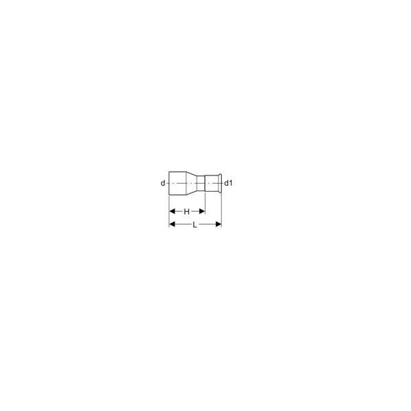 Geberit Redukcja Mapress Edelstahl DN 20/12 (32305)
