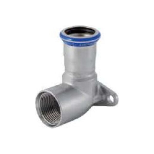 Geberit Podłączenie armatury Mapress Edelstahl 90° z gwintem wewnętrznym DN 12/15 (33403)