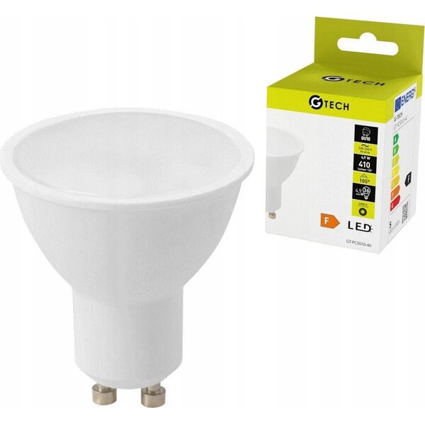 Żarówka LED GTV G-tech GT-PC5010-40 5W GU10 400lm 4000K AC220-240V 50-60Hz ra>80 pf>0 5 120 stopni 43ma