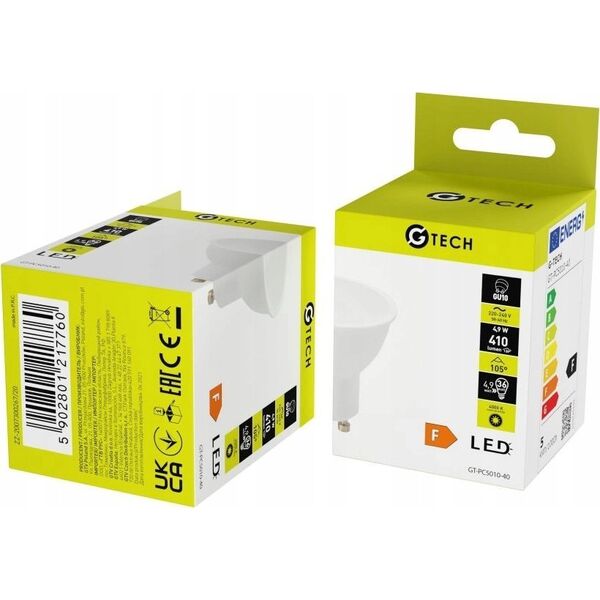 Żarówka LED GTV G-tech GT-PC5010-40 5W GU10 400lm 4000K AC220-240V 50-60Hz ra>80 pf>0 5 120 stopni 43ma