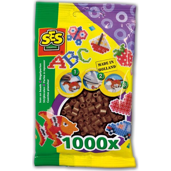 SES SES Koraliki do prasow.1000szt c.brąz 00725 07256