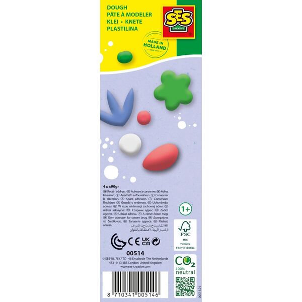 SES SES plastelina Relax 4x90g 00514 05146