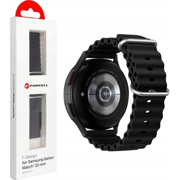 ForCell FORCELL F-DESIGN FS01 pasek do SAMSUNG Watch 22 mm czarny