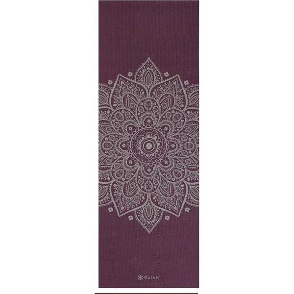 Gaiam GAIAM MIDNIGHT PLUM SUNRIAL FLOWER YOGA MAT 5MM 65734 14224598 18713657343