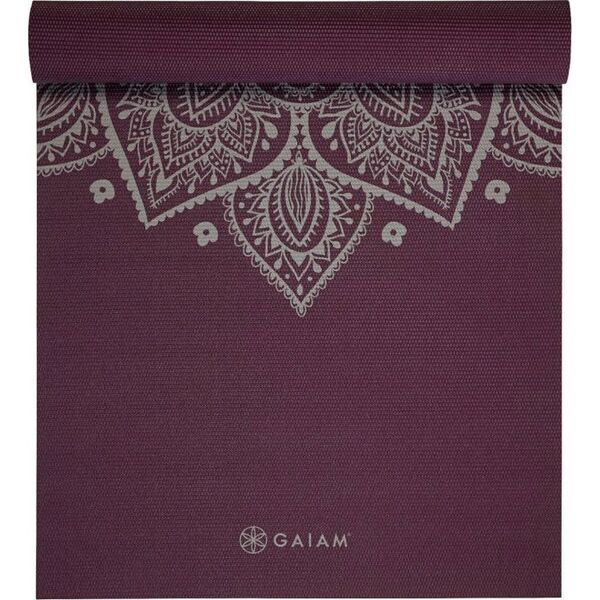 Gaiam GAIAM MIDNIGHT PLUM SUNRIAL FLOWER YOGA MAT 5MM 65734 14224598 18713657343