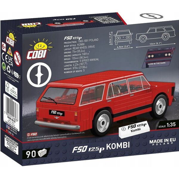 Cobi COBI CARS Youngtimer FSO 125p Kombi 90kl 24603