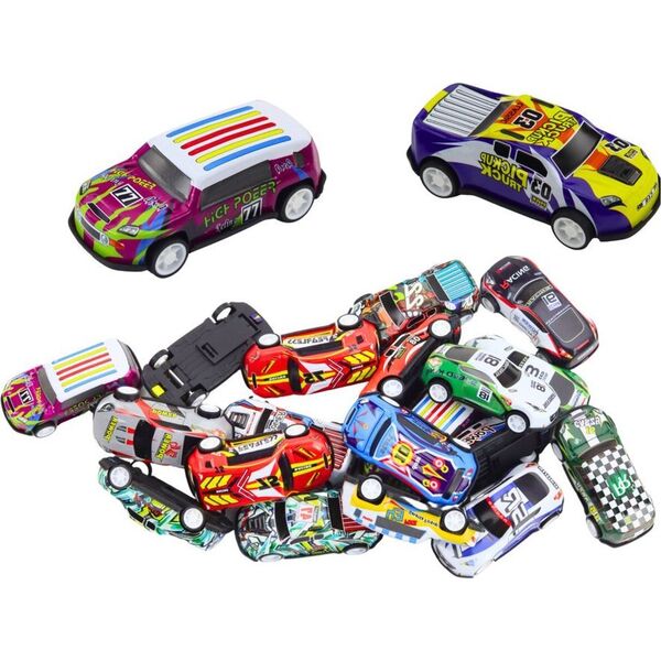 Zestaw Resoraków Autek W Walizce 25 Sztuk Mata z Drogami LEAN Toys