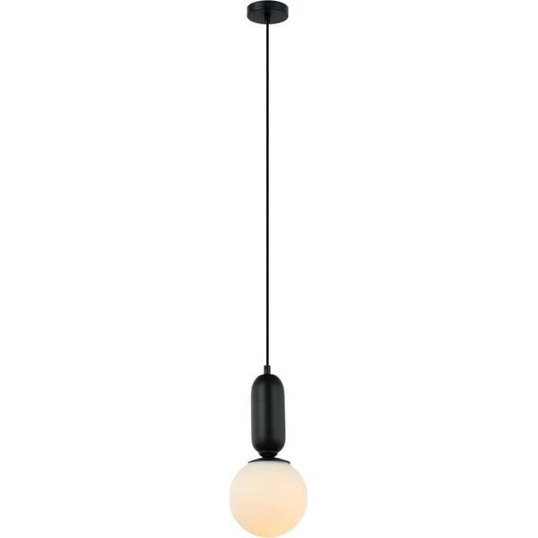 Lampa wisząca Italux Lampa wisząca ALDEVA PND-02340-1S-BK Italux