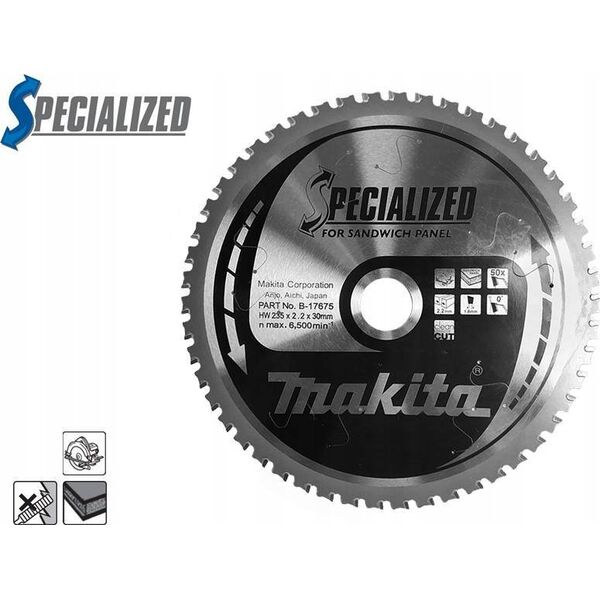 ΔΙΚΥΛΙΚΟ ΠΡΙΟΝΙ Makita MAKITA 235x30x50z ΕΙΔΙΚΟΙ ΠΑΝΕΛ ΣΑΝΤΟΥΙΤΣ 14091504 88381422475
