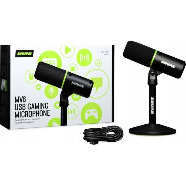 Shure Shure MV6 - Καρδιοειδές δυναμικό μικρόφωνο USB-C για παίκτες και streamers 14145422 42406863353