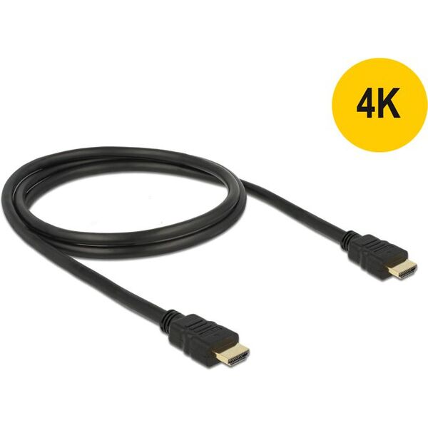 Kabel Delock HDMI - HDMI 0.5m czarny (84751)