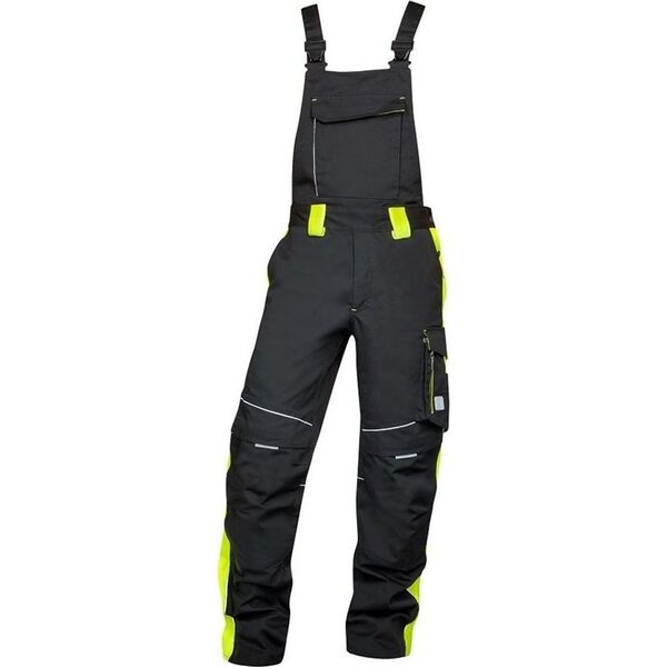 Ardon NEON H6472 - zimowe spodnie ogrodniczki z kieszenią na nakolannki L