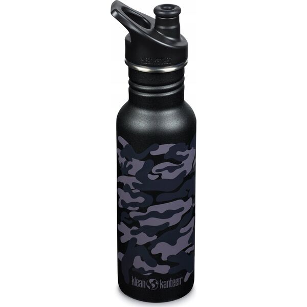 Klean Kanteen Kanteen Classic Narrow (Sport Cap), 532ml/18oz, Black Camo