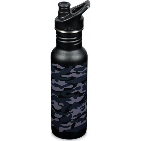 Klean Kanteen Kanteen Classic Narrow (Sport Cap), 532ml/18oz, Black Camo