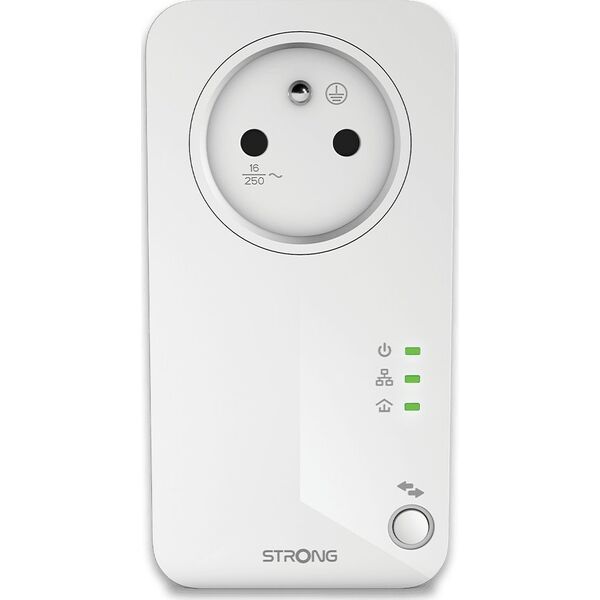 Adapter powerline Strong Strong POWERL600DUOFR Karta sieciowa do PowerLine 600 Mbit/s Przewodowa sieć LAN Biały 2 szt.