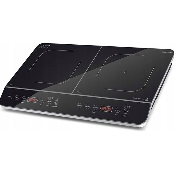 Caso Caso | Hob | Touch 3500 | Induction | Number of burners/cooking zones 2 | Touch control | Timer | Juodas | Ekranas