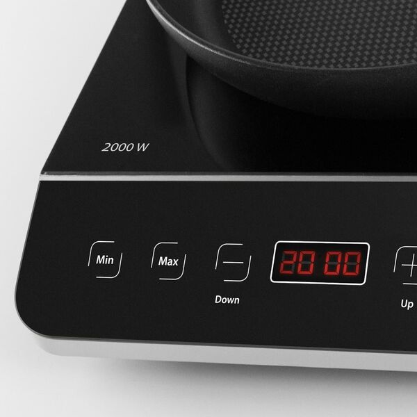 Caso Caso | Hob | Touch 3500 | Induction | Number of burners/cooking zones 2 | Touch control | Timer | Juodas | Ekranas