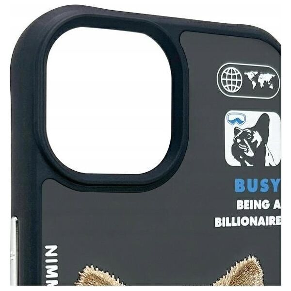 Nimmy iPhone 15 6.1" case black/black Cool&Cute 2.0 Dog