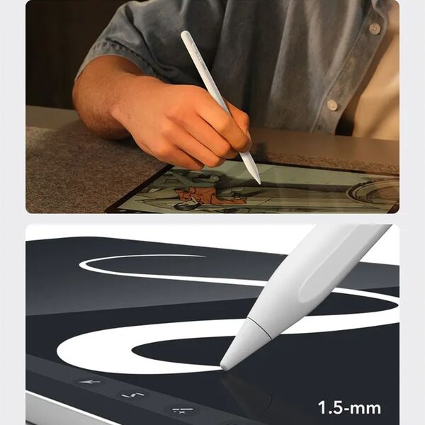 ESR Stylus Pen for Tablet, Type-C, Palm Rejection, Tilt Pressure Sense - ESR (6C00107) - White 4894240196007 έως 12 άτοκες Δόσεις