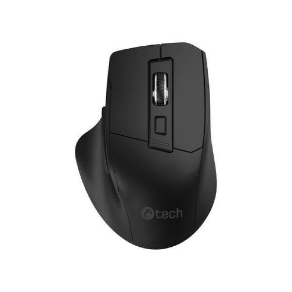 Mysz C-Tech C-TECH myš Ergo WLM-05, bezdrátová, 1600DPI, 6 tlačítek, USB nano receiver, černá