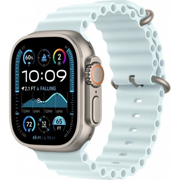 Apple 49mm Ice Blue Ocean Band - Φυσικό φινίρισμα τιτανίου 14182365 195949707339