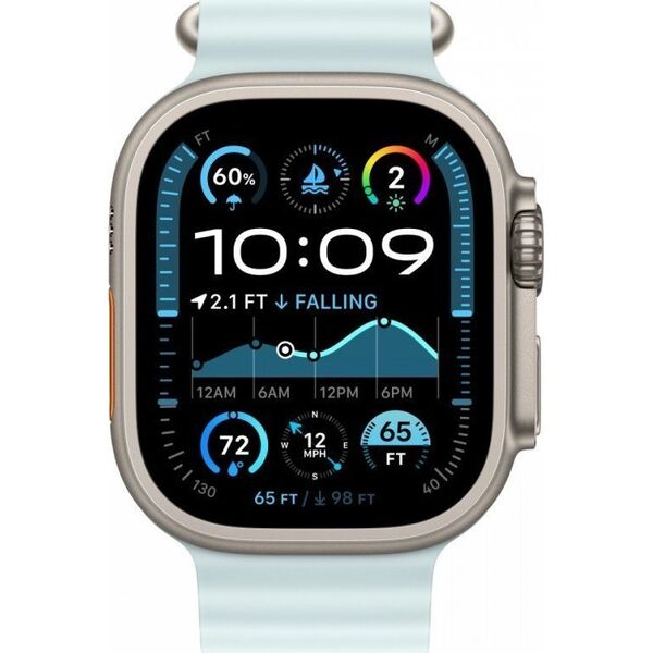 Apple 49mm Ice Blue Ocean Band - Φυσικό φινίρισμα τιτανίου 14182365 195949707339
