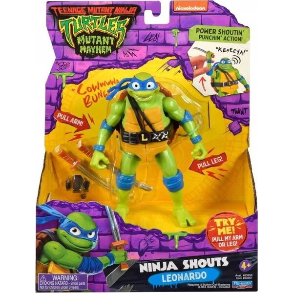 Παίκτες Δράση Φιγούρα TEENAGE NINJA TURTLES Action Figure SOUND LEONARDO 14221099 43377833512